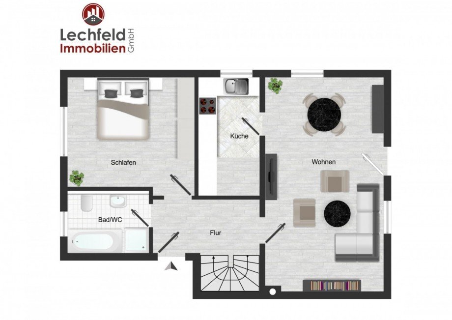 Grundriss EG Erdgeschosswohnung Untermeitingen