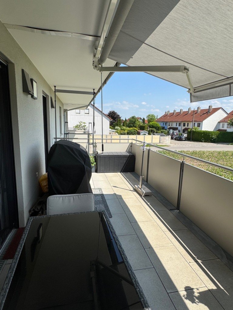 Balkon Untermeitingen Etagenwohnung Klasse Wohnung in Neubauzustand mit TG!