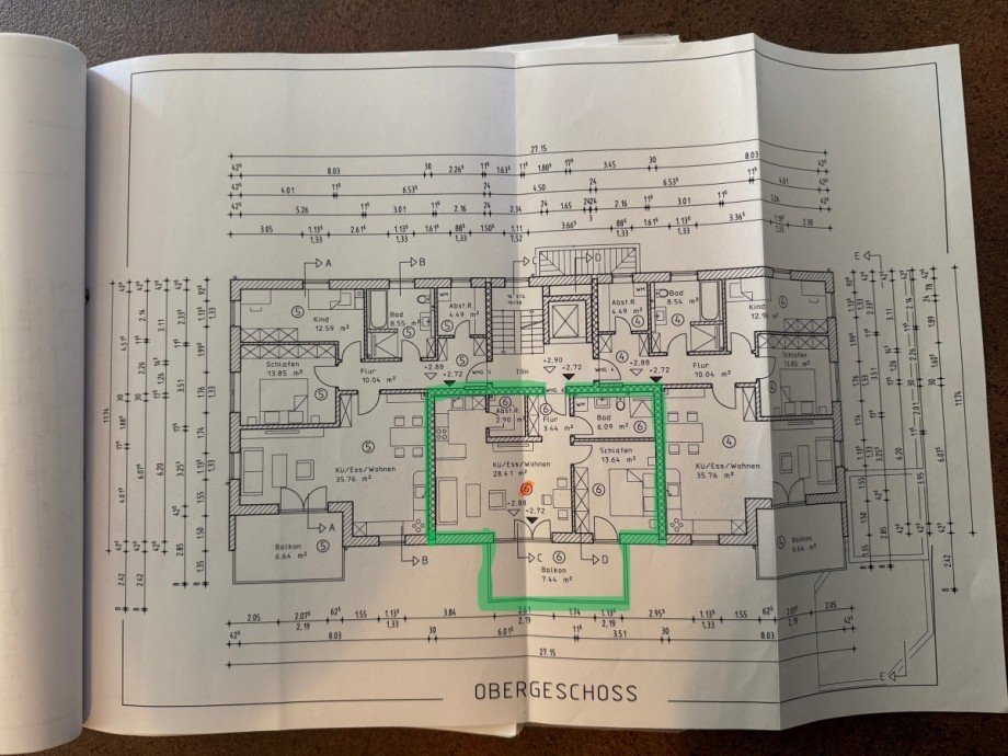 Grundriss Etagenwohnung Untermeitingen