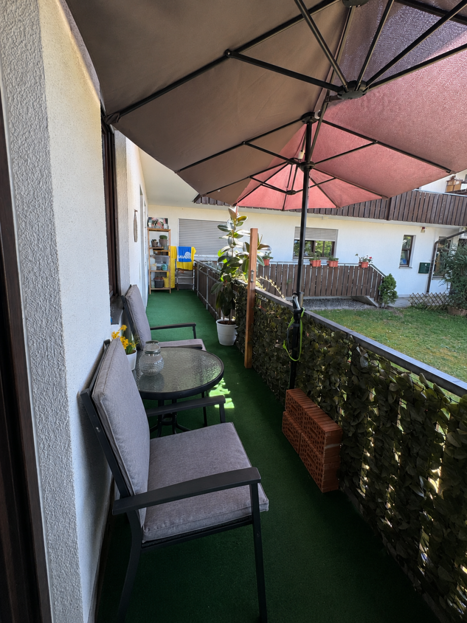 Balkon Erdgeschosswohnung Graben
