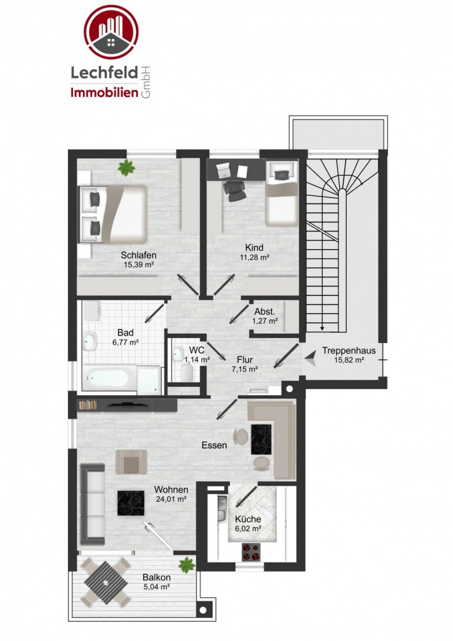 Grundriss Etagenwohnung Graben