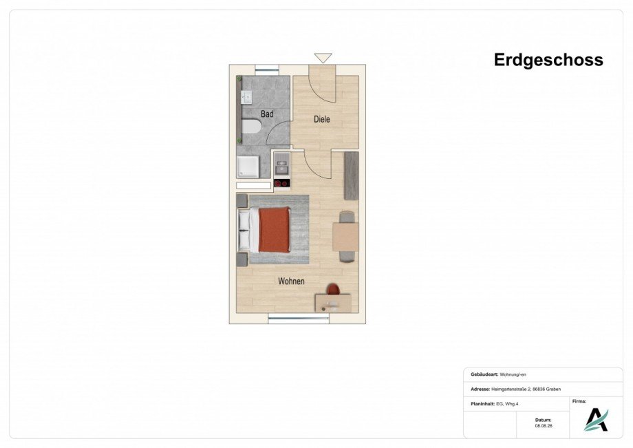 Grundriss Etagenwohnung Graben